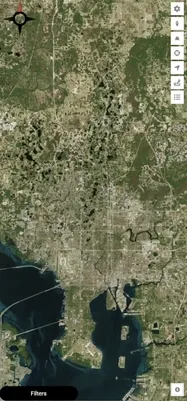 app screenshot with filter menu open